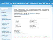 Tablet Screenshot of hifibazar.hu